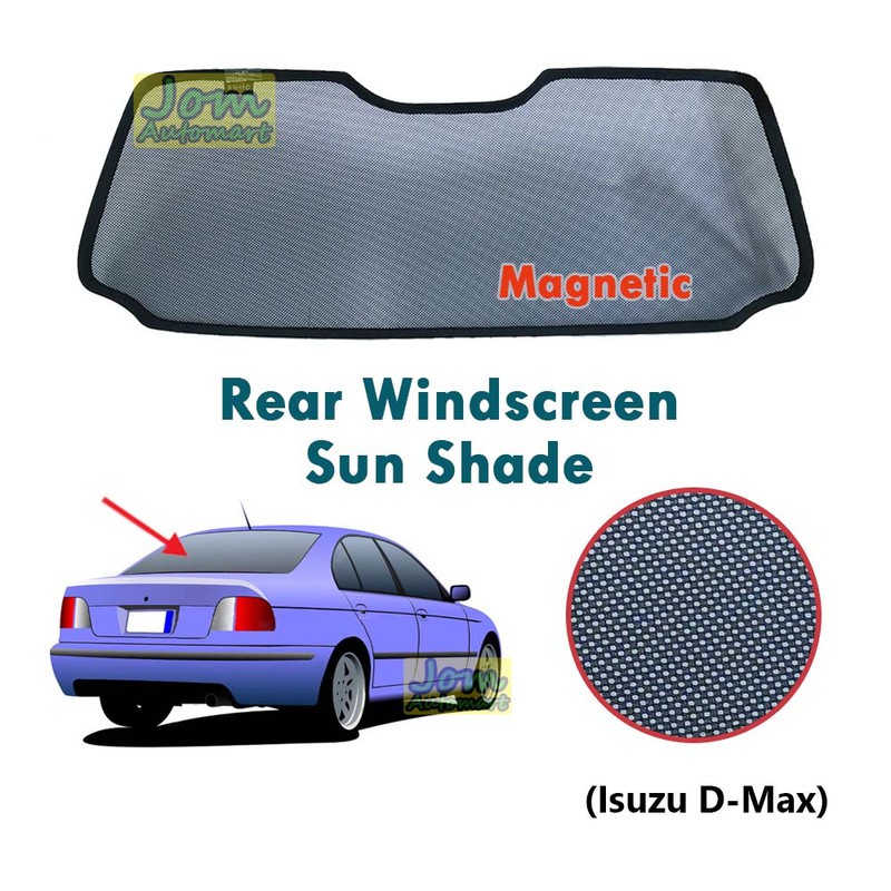 Rear Windscreen Sun Shade Isuzu DMax Shopee Malaysia
