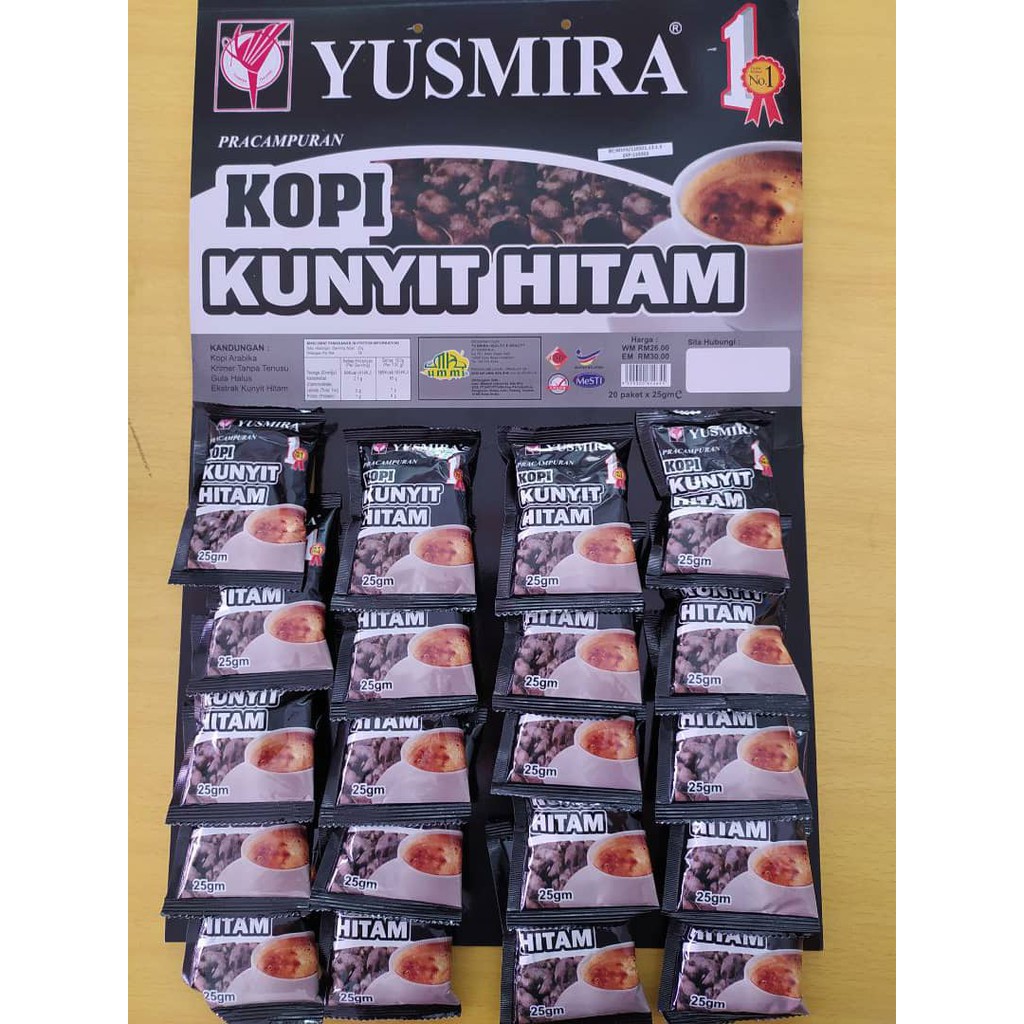 Khasiat Kopi Kunyit Hitam Yusmira Miani
