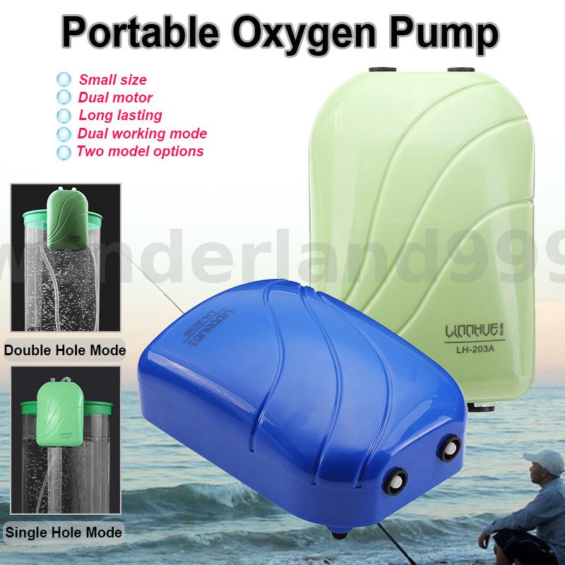 Mini oxygen pump high power silent fishing rechargeable oxygen pump