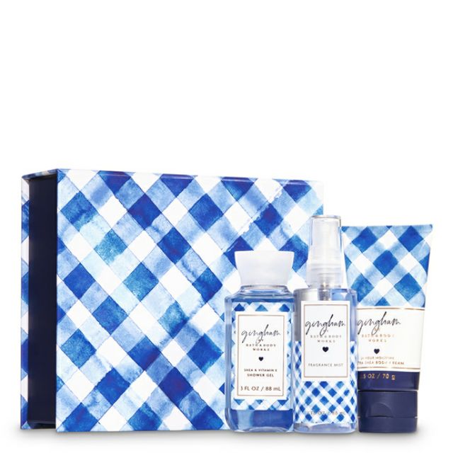 Bath & Body Works Gingham Gift Set Box Shopee Malaysia