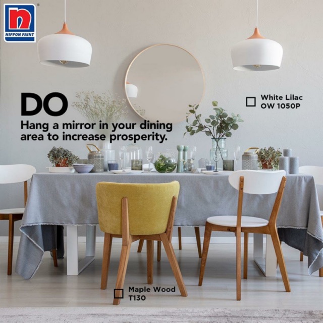 Nippon paint (1Lt / 5Lt) satin glo white lilac ow 1050P Shopee Malaysia