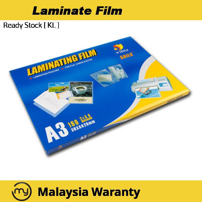 Office Laminator Laminating Laminate Pouches Film A3 (80MIC) Shopee