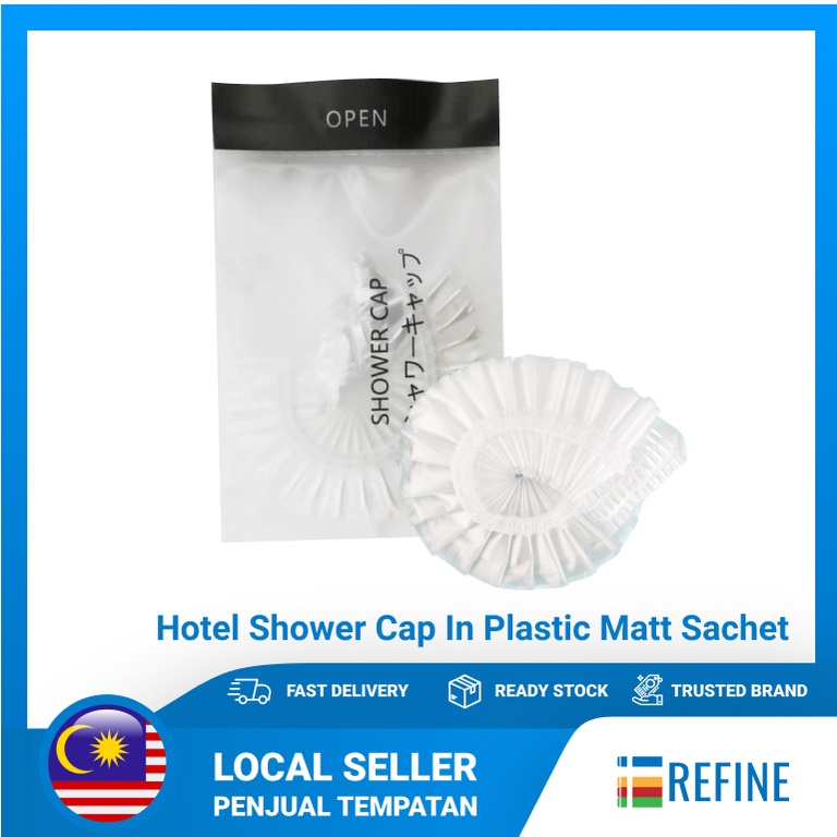 Hotel Shower Cap in plastic matt sachet (100's) Shopee Malaysia
