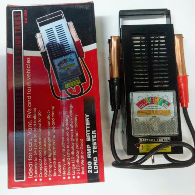 Professional Car Battery Load Tester 200 AMP 6v12v
