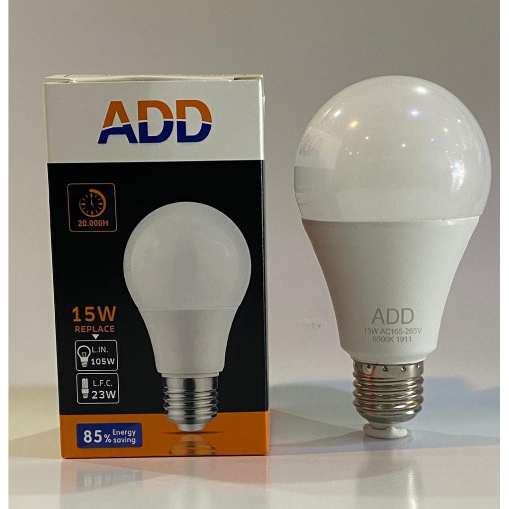 ADD 15W LED BULB E27DAYLIGHT (6500K) Shopee Malaysia
