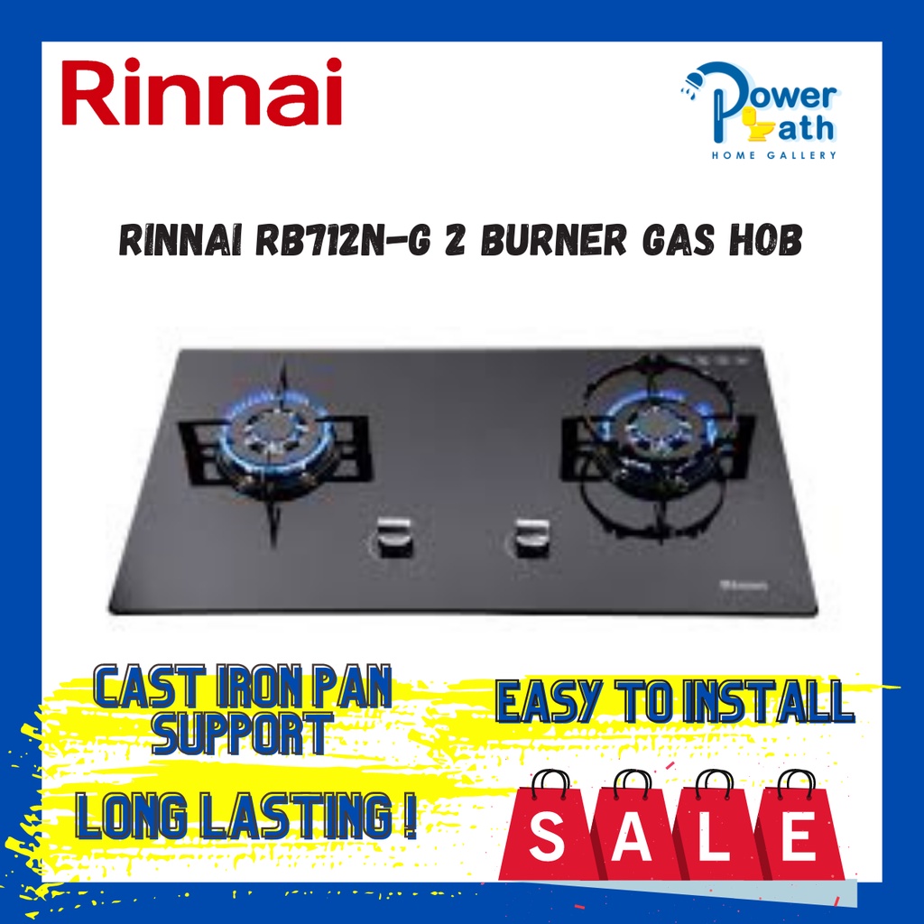 Rinnai RB712NG 2Inner Burner Builtin Gas Hob Gas Stove Cooker Hob