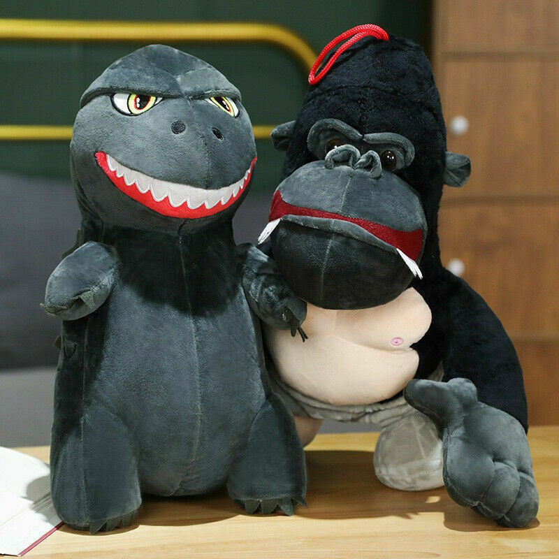 50cm Godzilla vs Kong Plush Toy Monster King Kong Soft Stuffed Doll