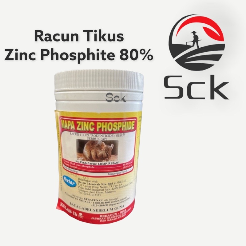 Mapa Zinc Phosphide 1kg/Hextar/Serbuk Hitam/Racun Tikus Shopee Malaysia