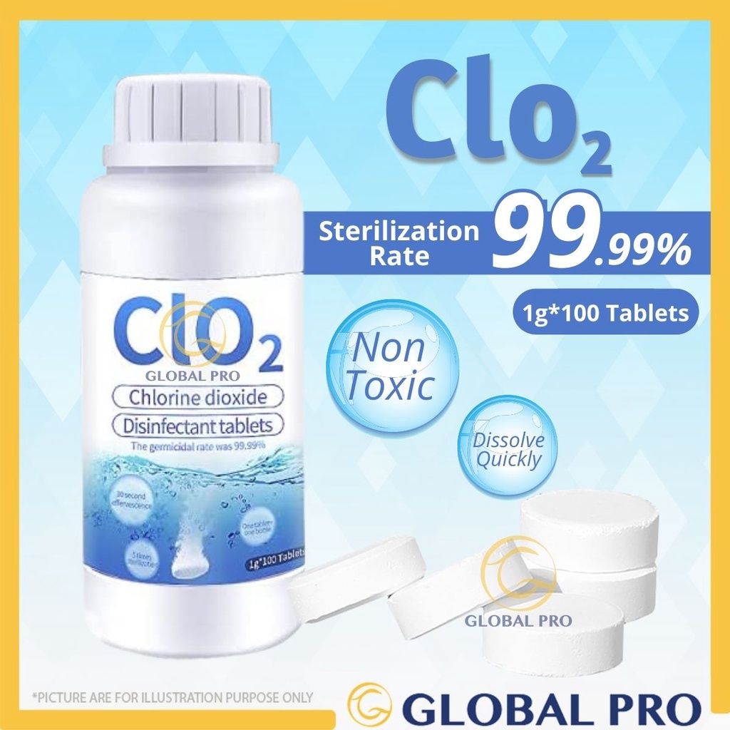disinfectant spray 100Tablets Clo2 Disinfectant Tablets Chlorine