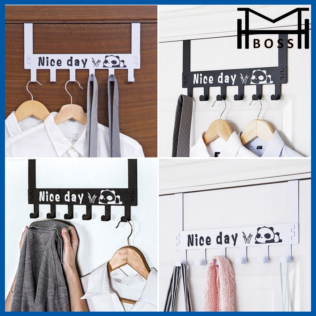 IRON DOOR HANGER CLOTHES HANGER OVER DOOR PENYANGKUT UNTUK PINTU