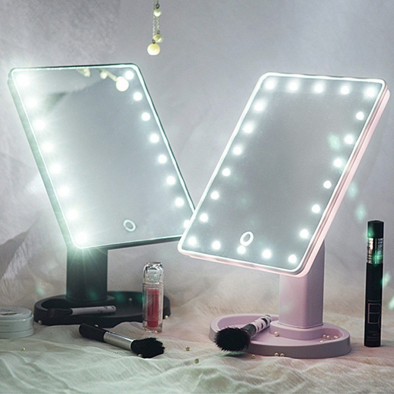 FDL 1 Set LED Lighted Makeup Dressing Mirror Vanity Light+Switch