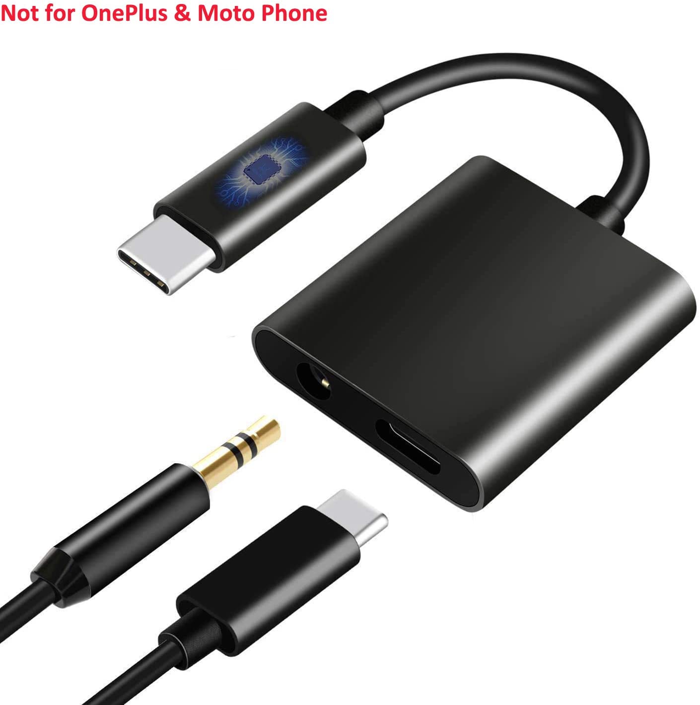 USB C to 3.5mm Audio Adapter, Mxcudu 2 in 1 USB C Male to