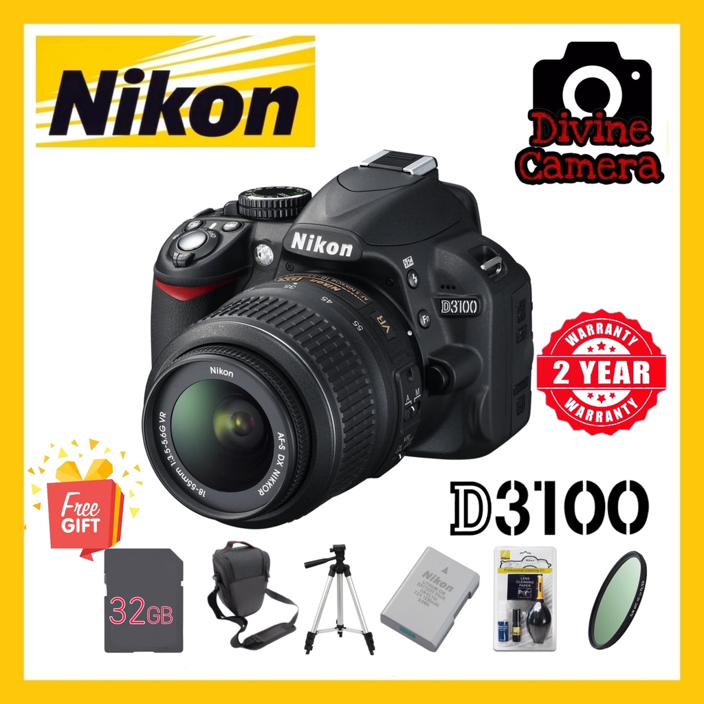 Nikon D3100 Digital Camera DSLR 1855mm Shopee Malaysia