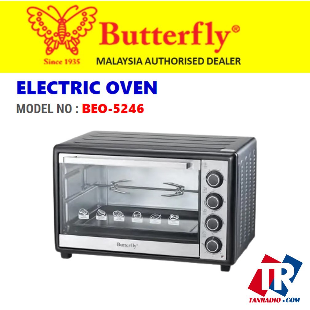 Butterfly Electric Oven With Turbo Fan (46 L) BEO5246 Shopee Malaysia