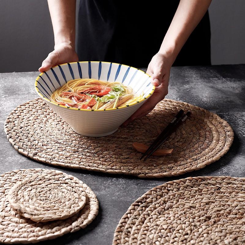 Natural Woven table mat placemat rattan placemat round placemat Mat