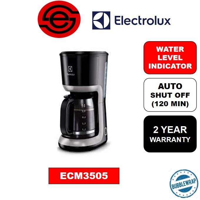 ELECTROLUX ECM3505 EASYSENSE COFFEE MAKER(2 YEAR WARRANTY) Shopee