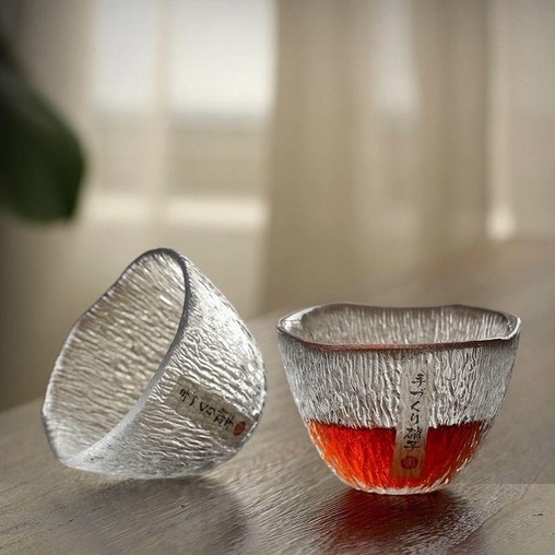 [Ready Stock] Japanese Sake Glass Japanese Tea Cups Soju Glass Saki cup