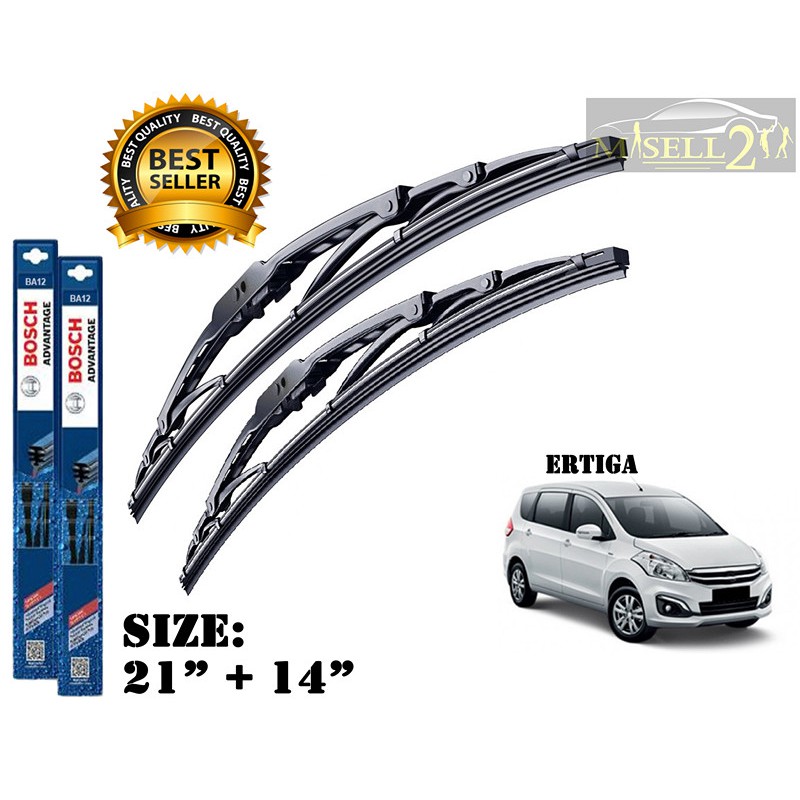 [ORIGINAL] Bosch Advantage Wiper Blade Set For Proton Ertiga (21" + 14