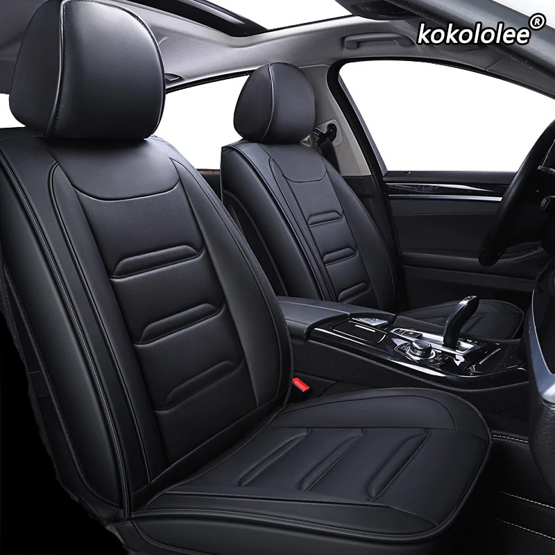 Leather Car Seat Cover For Ford Focus 2 3 SMAX Fiesta CMAX Kuga