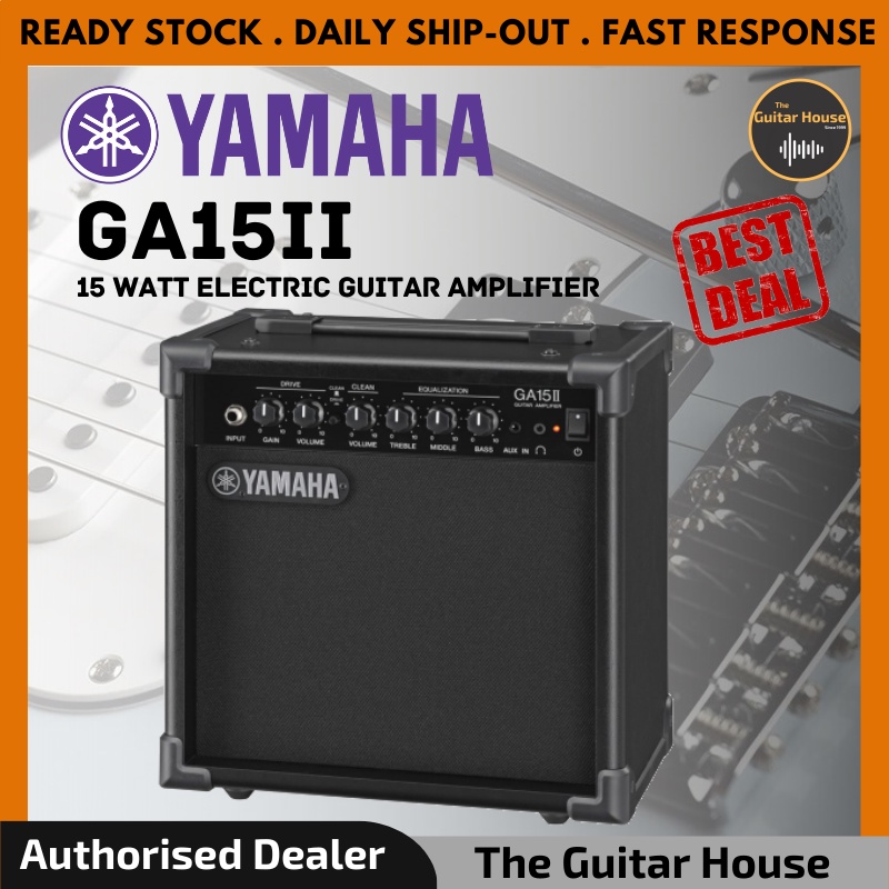 Yamaha GA15II 15 Watt Amplifier Twin Channel Electric Guitar Combo