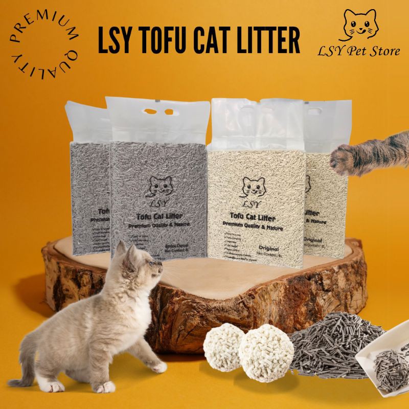 🔥Premium Quality🔥Tofu Cat Litter Super Clumping DustFree Tofu Pasir