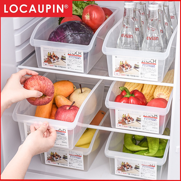 Locaupin Refrigerator Organizer BinsStackable Fridge Organizers with