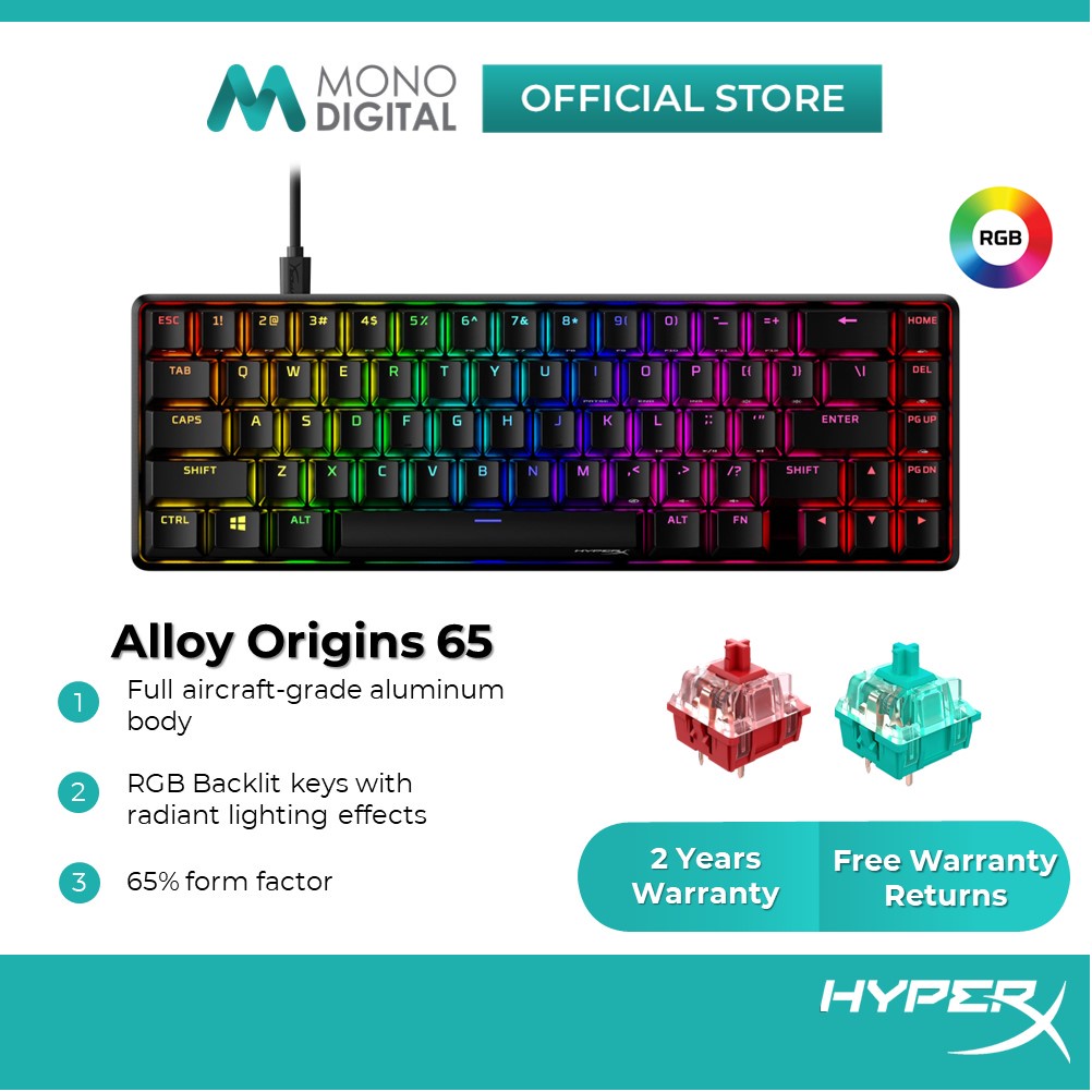 HyperX Alloy Origins 65 / Alloy FPS Pro RGB LED Mechanical Gaming