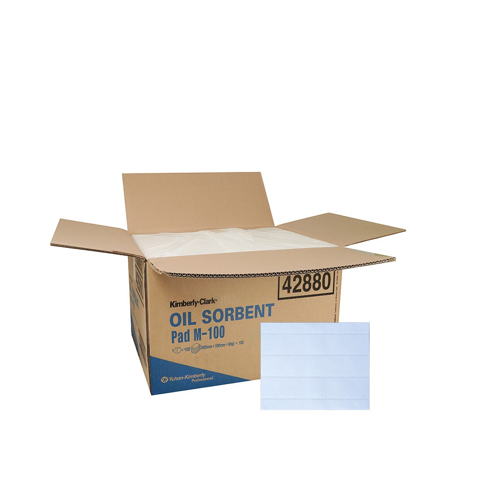 42880 Oil Sorb Pad Medium 100 sheets ( 1 carton x 100 sheets