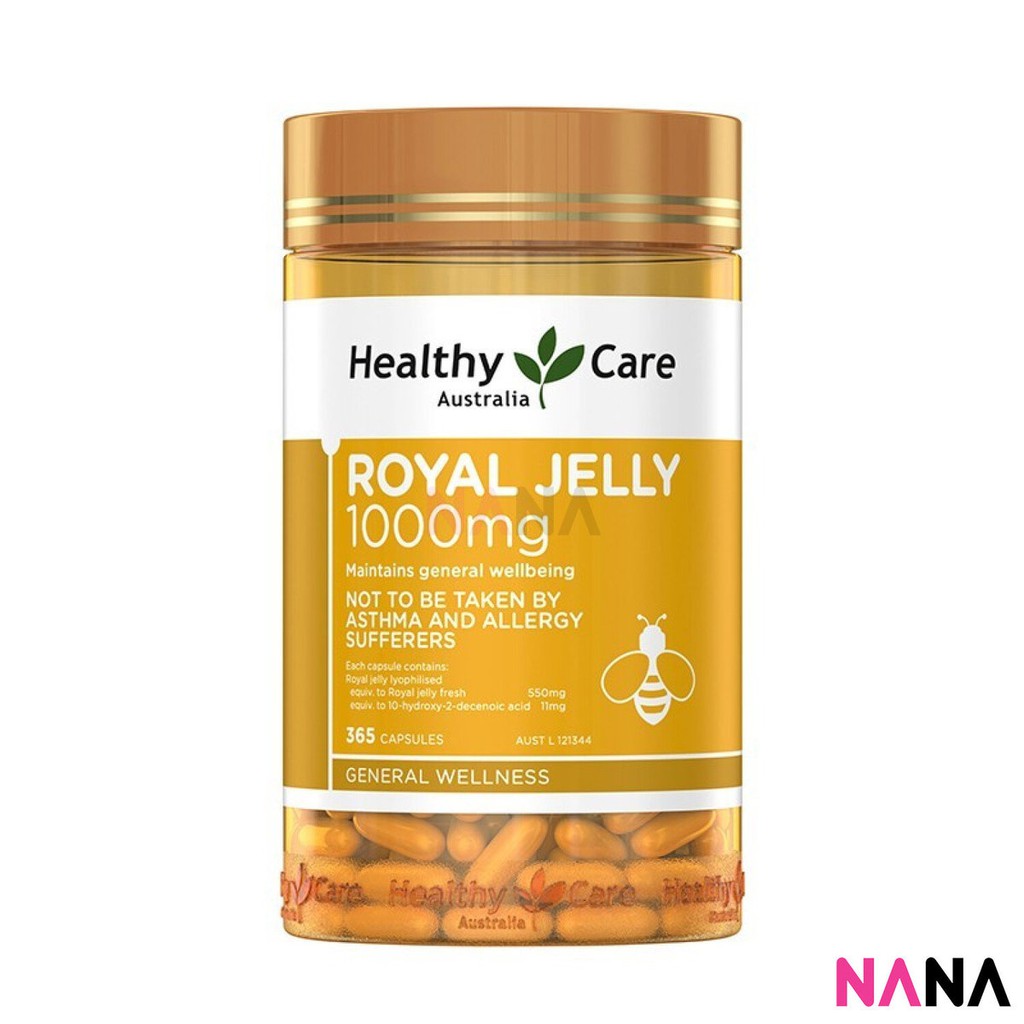 Healthy Care Royal Jelly 1000mg 365 Capsules (EXP02 2025) Shopee