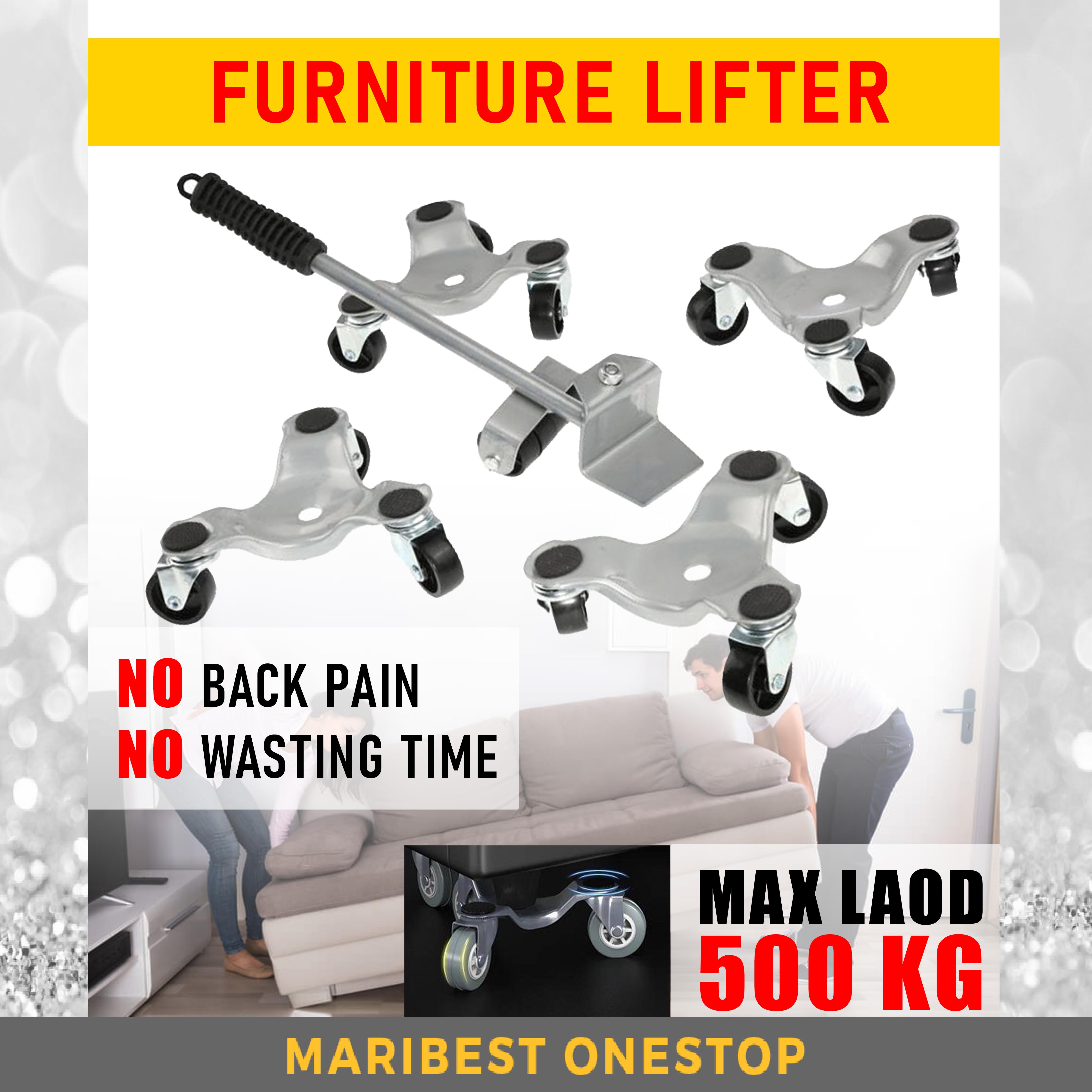 Heavy Duty 5pcs/Set Furniture Lifter Mover Transport Device Tool Max