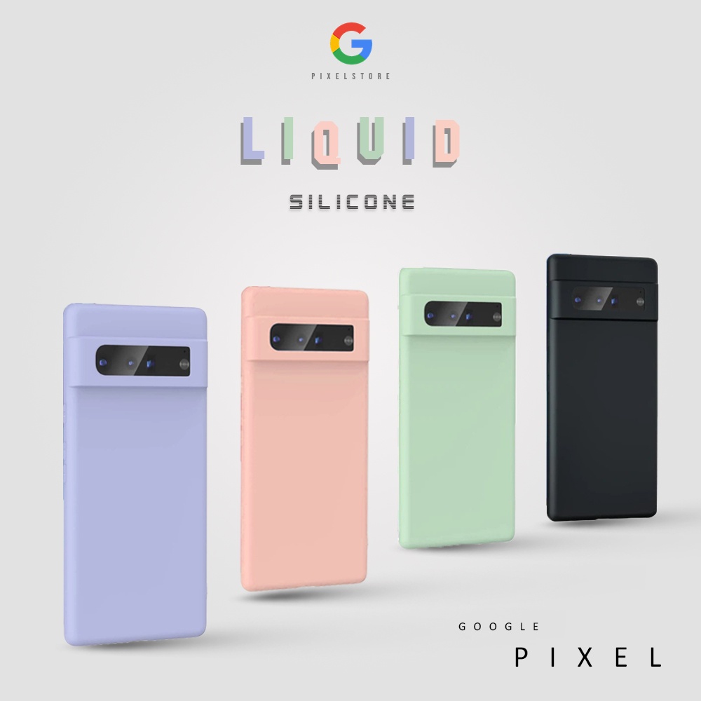 Google Pixel 7 7Pro 6a 6 6Pro 5 5a 4a 4a5g Liquid Silicone Case Candy Colours Shopee Malaysia