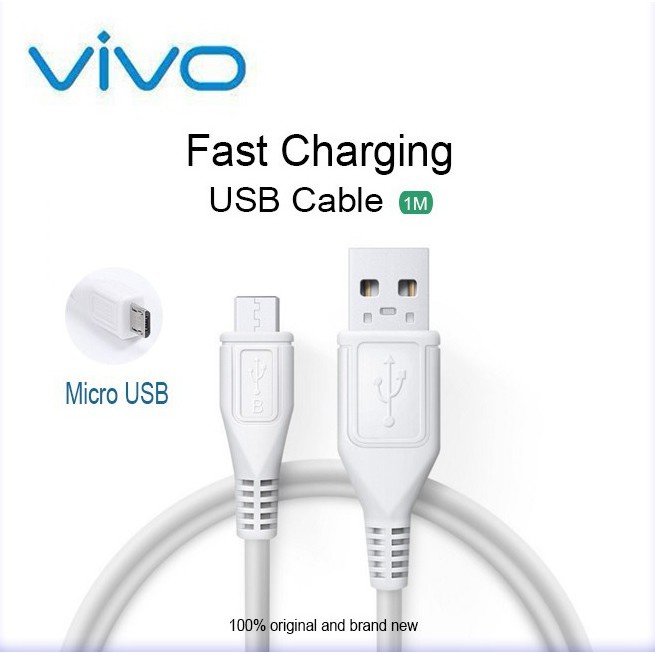 Original Vivo Fast Charging Cable Super Quick Fast Charge Micro USB