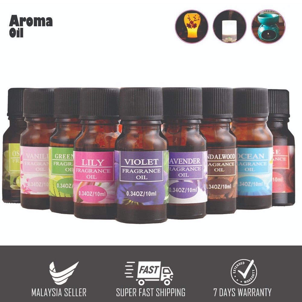 Essential Aroma Fragrance Oil [10ml] 20 Variations Of Smell/Water