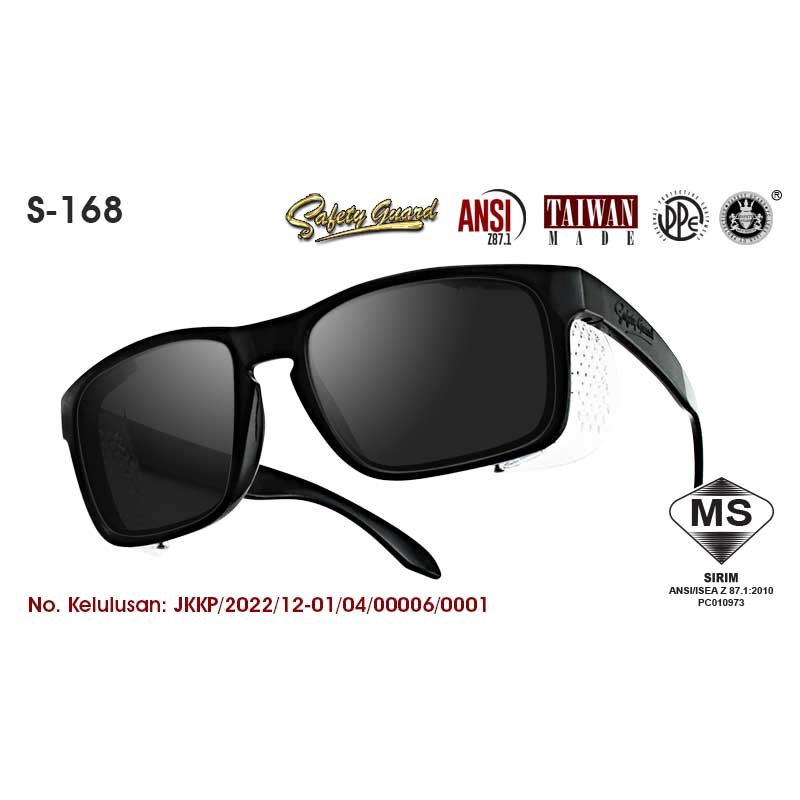 DOSH Sirim Approval Safety Glasses Retro Style Safety Guard S168