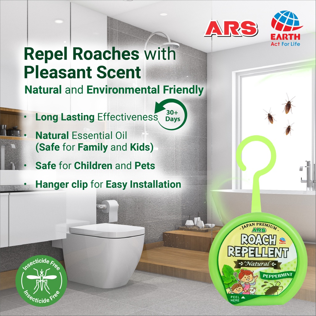 ARS Roach Repellent Insecticide Free Peppermint Natural Essential Oil