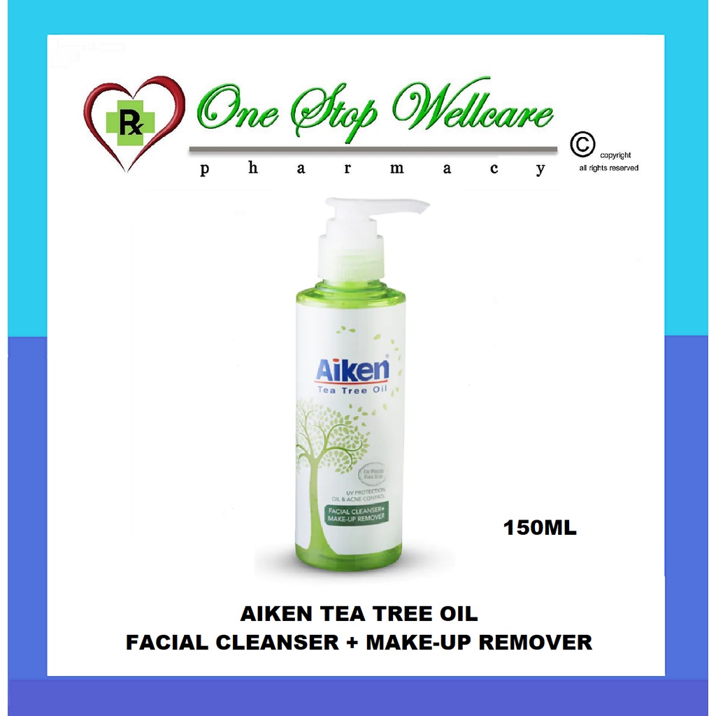 AIKEN TEA TREE OIL FACIAL CLEANSER + MAKEUP REMOVER 150ML (EXP08/2023