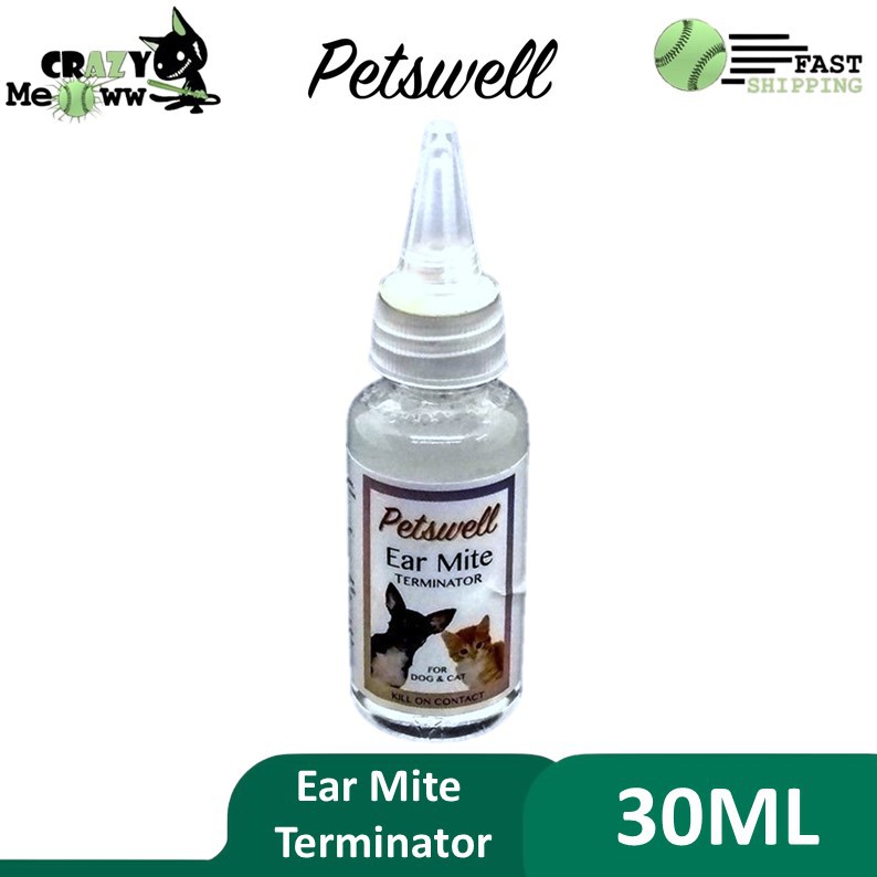 Petswell Ear Mite Terminator Dog Ear Care 30ML Pet Care Shopee Malaysia