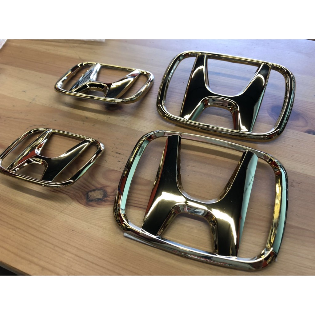 Honda Gold Emblem Logo (Civic, City, Accord, HRV, CRV, Jazz) Shopee