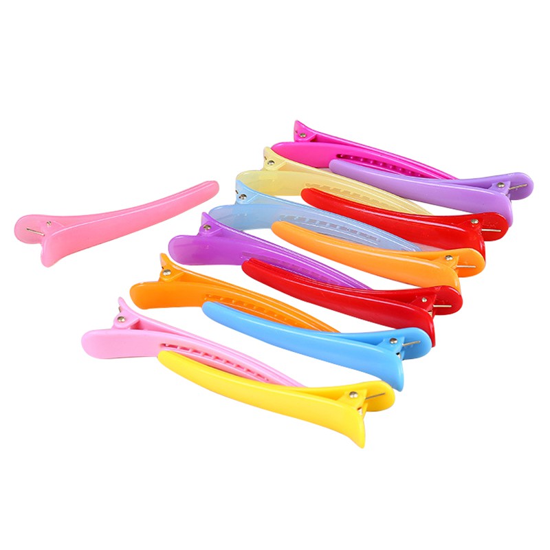 20 pcsPlastic Duck Bill Hair Clips Clips Multicolor Salon Hair Grip