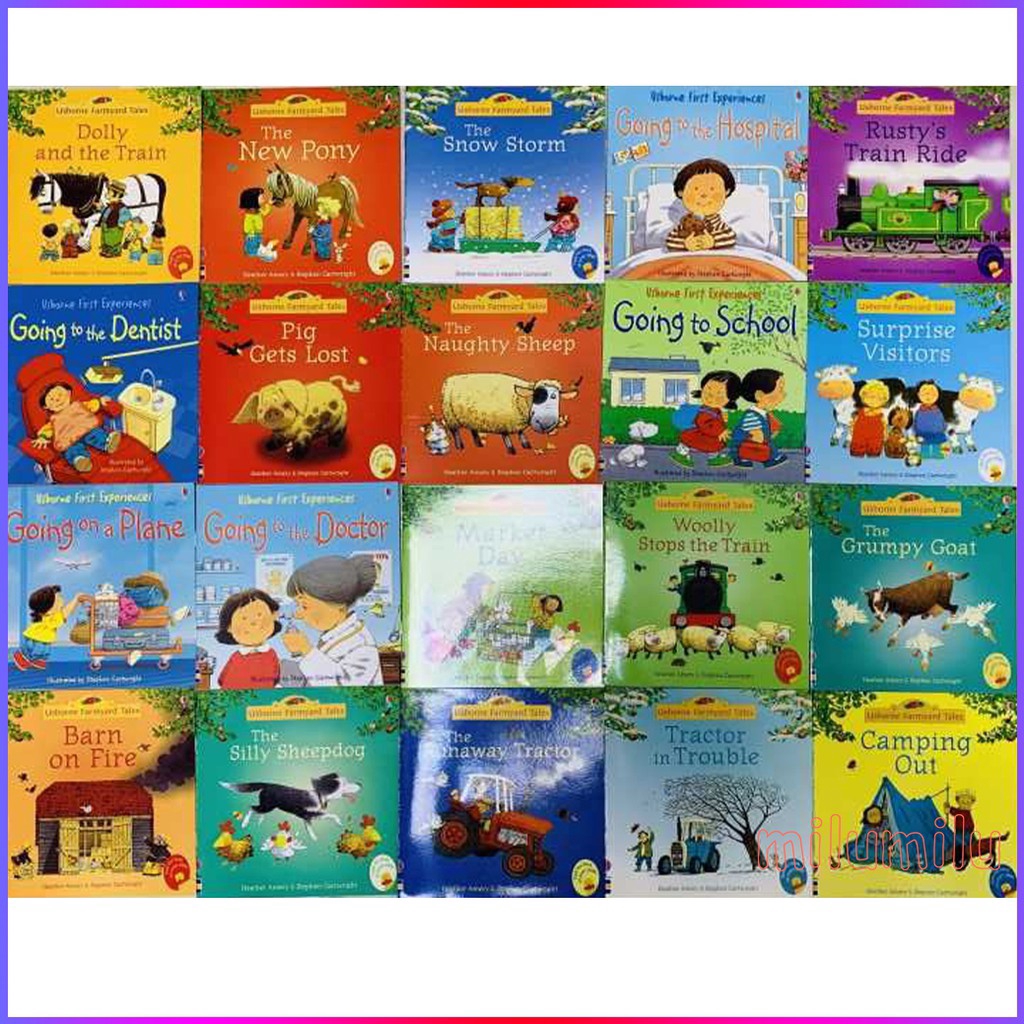 20Pcs Usborne Best Picture Books For Children And Baby Famous Story