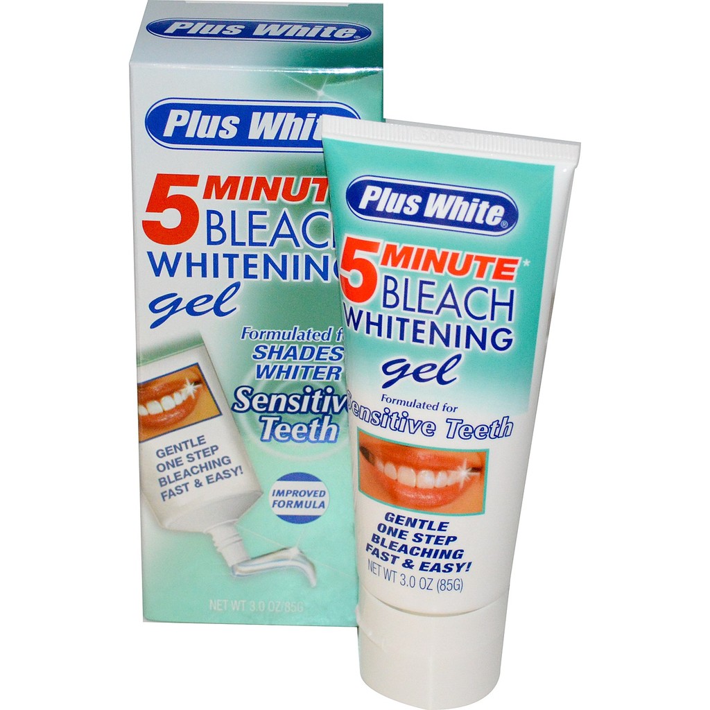 Teeth Whitening Plus White 5 Minute Sensitive Bleach Gel, 2.0 Ounce Shopee Malaysia