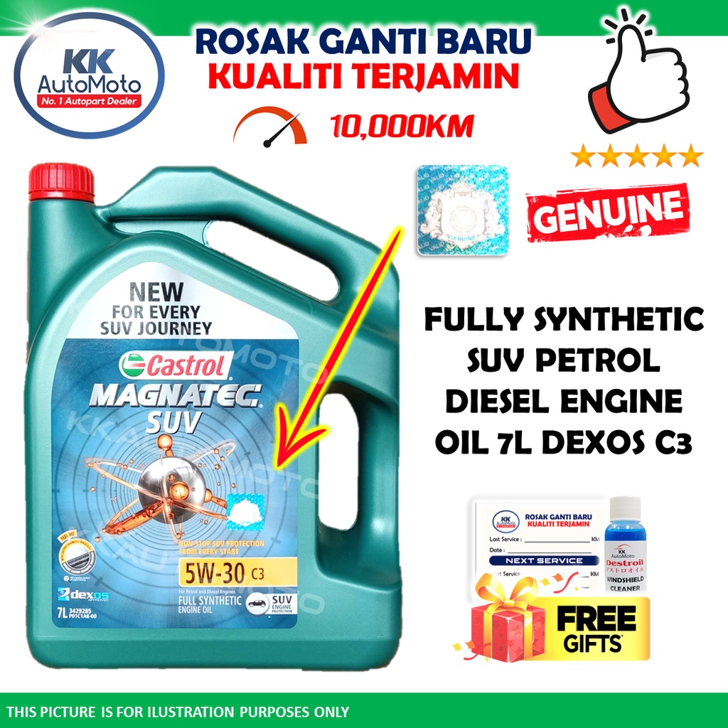 Genuine Castrol Magnatec SUV 5W50 5W30 C3 Fully Synthetic Petrol Diesel Engine Oil Dexos 2 7L