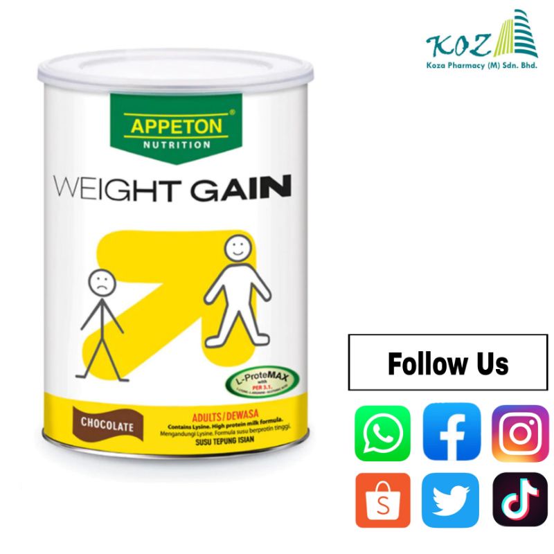 [ READY STOCK ] APPETON WEIGHT GAIN 900G Shopee Malaysia
