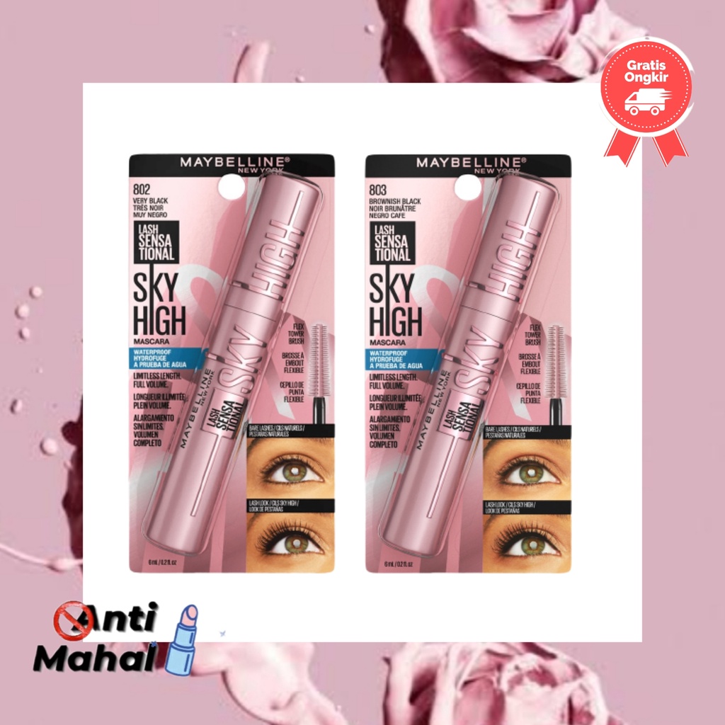 Maybelline Last Sensational SKY HIGH Waterproof Mascara 802 Anti