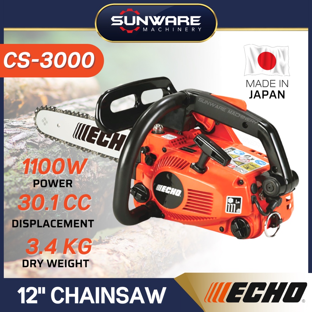 ORIGINAL ECHO CS3000 TES 12" Chainsaw (Made in Japan) | Shopee Malaysia