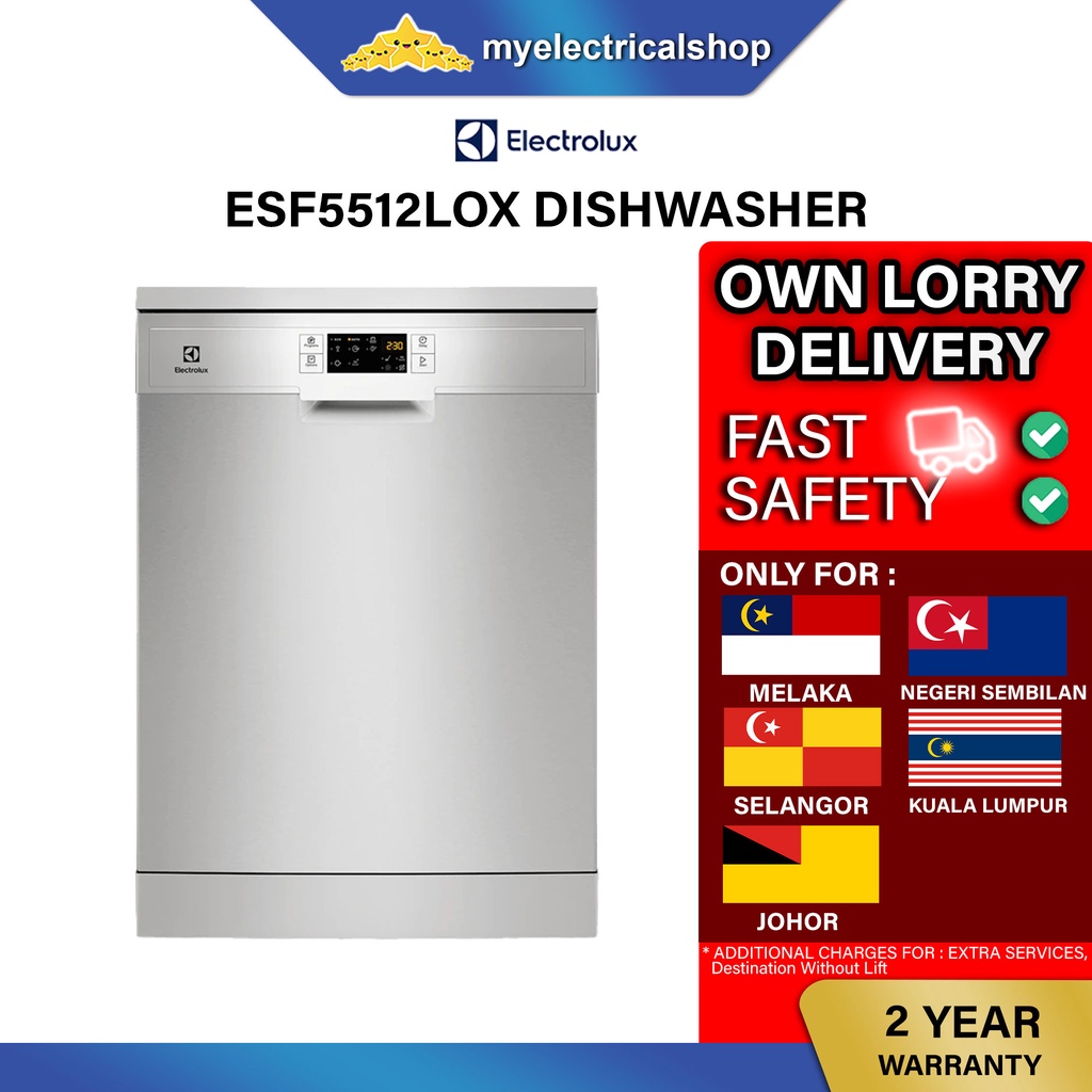 Electrolux ESF5512LOX Dishwasher Dish Washer ESF5512 Mesin Cuci Pinggan