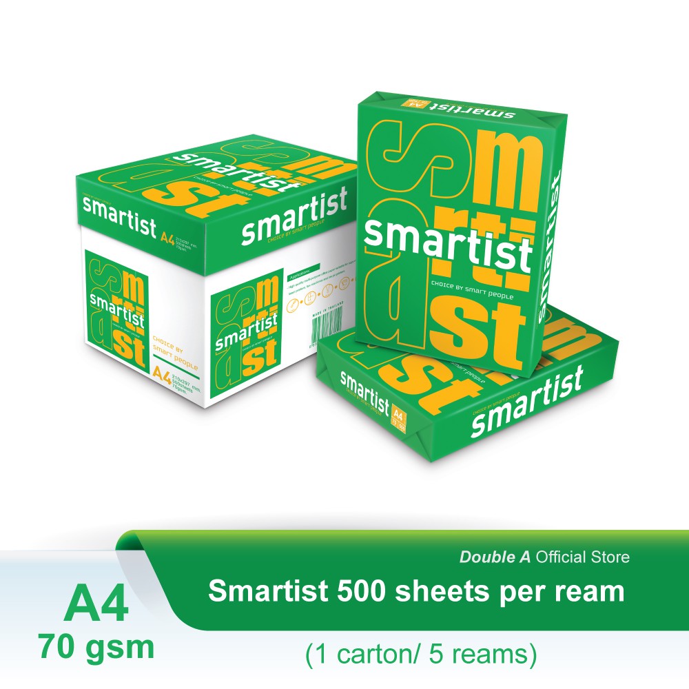Smartist A4 Paper 70gsm (1 Carton / 5 Reams) Shopee Malaysia