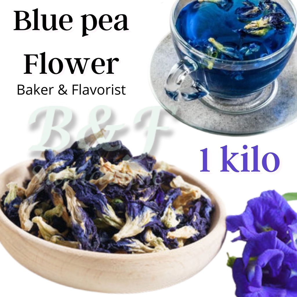 Blue Pea Flower 100g 1KG Bunga Telang Butterfly Pea Dried Milk Tea