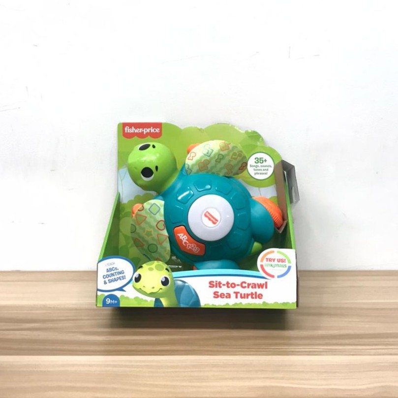 [Ori] FISHER PRICE Linkimals - Sit-to-Crawl Sea Turtle | Shopee Malaysia