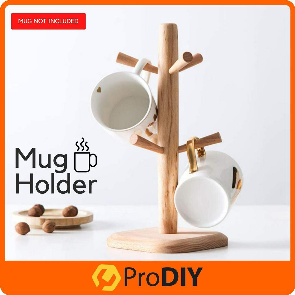 Multipurpose Wooden Mug Cup Holder Tree Kitchen Stand Coffee Cup Rack